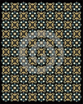 Vector abstract geometric seamless pattern