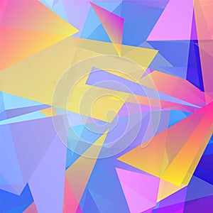 Vector abstract geometric triangular background.