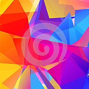 Vector abstract geometric triangular background.