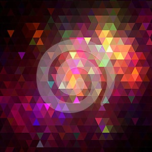 Vector Abstract Geometric Triangular Background.