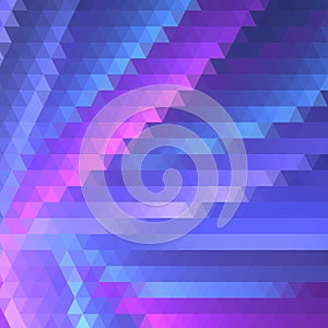 Vector Abstract Geometric Triangular Background with Stripes.