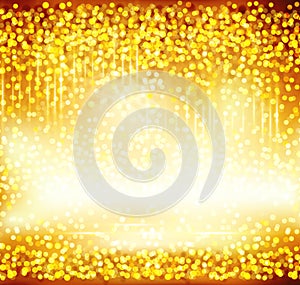 Vector abstract gold background with flare. Element for design h