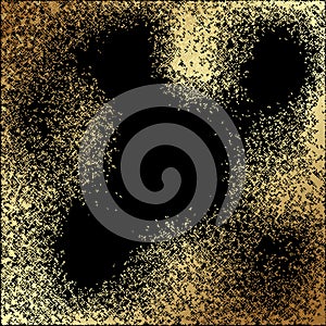 Vector abstract gold texture square background