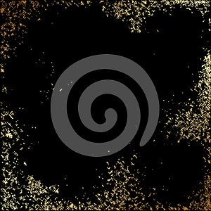 Vector abstract gold texture square background