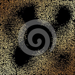 Vector abstract gold texture square background