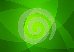 Vector Abstract Green Gradient Background with Curves