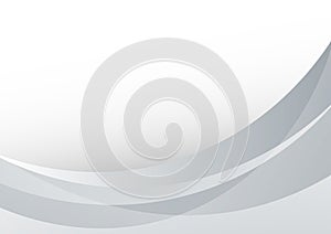 Vector Abstract Grey Background with Simple Curves Texture