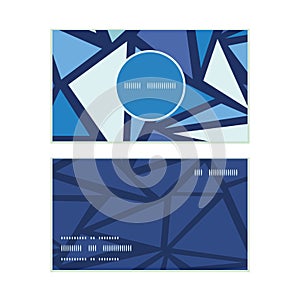 Vector abstract ice chrystals vertical round frame