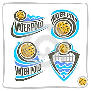 Vector abstract icon for Water Polo Ball