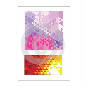 Vector abstract irregular polygon background