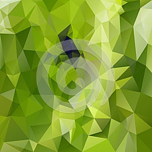 Vector abstract irregular polygon square background - triangle low poly pattern green