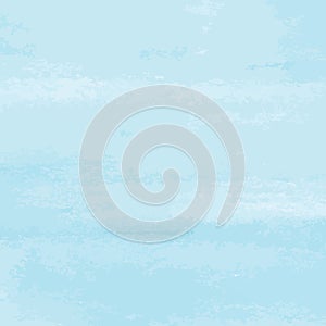 Vector abstract light blue watercolor background with grunge texture. Hand painted vector illustration.