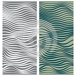 Vector abstract line patterns set.