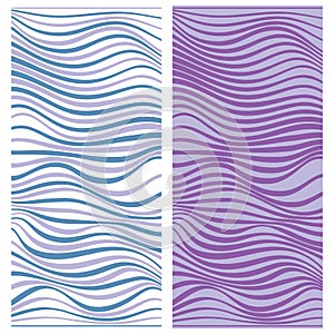 Vector abstract line patterns set.