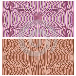 Vector abstract line patterns set.