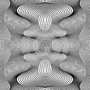 Vector abstract lines pattern. Waves background