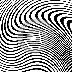 Vector abstract lines pattern. Waves background