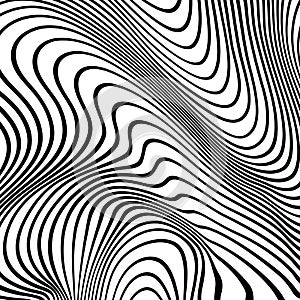 Vector abstract lines pattern. Waves background