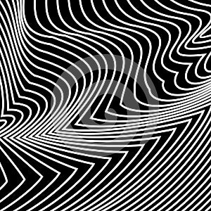 Vector abstract lines pattern. Waves background