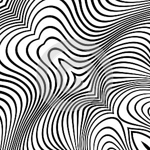 Vector abstract lines pattern. Waves background