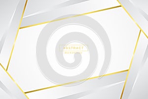 Vector abstract luxury white and gold background