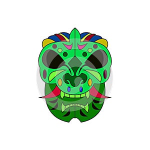 vector abstract mask full color green domination