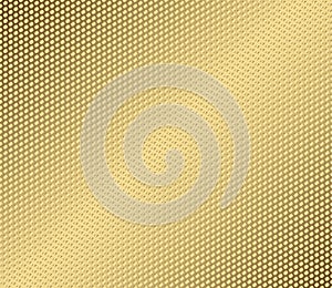 Vector abstract metal gold hexagon with cells