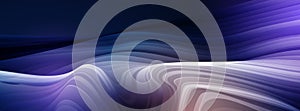 Vector abstract minimal element of geometric, wave flow or curve shape pattern, dynamic fluid - liquid shape on gradient color