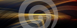 Vector abstract minimal element of geometric, wave flow or curve shape pattern, dynamic fluid - liquid shape on gradient color