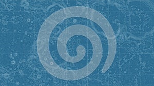 Vector abstract Moon relief map. Generated conceptual lunar elevation map. Isolines of landscape surface elevation