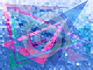 Vector Abstract Multicolored Geometric Background