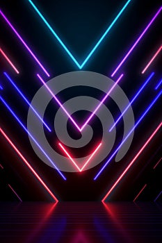 vector abstract neon lights background design