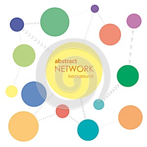 Vector Abstract Network Background baloon