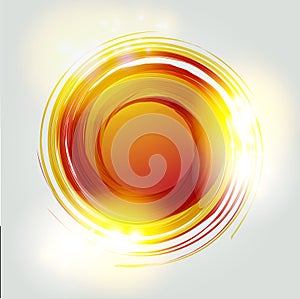 Vector abstract orange circle. Logo design template .