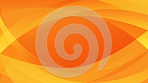 Vector Abstract Orange and Yellow Gradient Background with Overlaying Curves