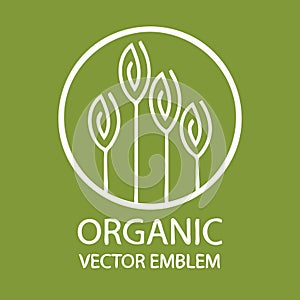 Vector abstract organic emblem