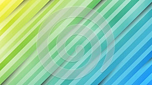 Vector Abstract Pastel Blue, Green and Yellow Gradient Background with Diagonal Stripes Texture