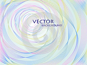 Vector abstract pastel concentric background