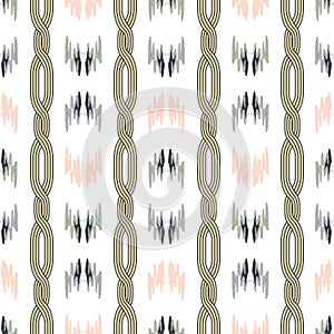 Vector abstract pattern with gold chains. photo