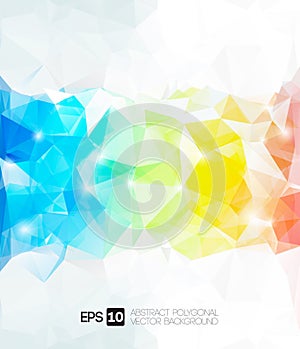 Vector abstract polygonal background