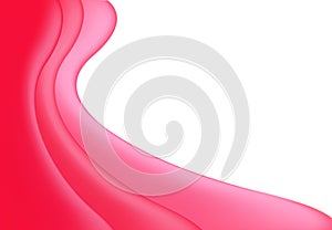 Vector abstract red pink wavy wave background, wallpaper. Brochure, design. on white background