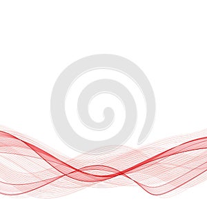 Vector Abstract red smoky waves background. Template brochure design. eps 10