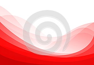 Vector abstract red wavy background, wallpaper. Brochure, design on white background