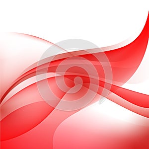 Vector abstract red wavy background, wallpaper