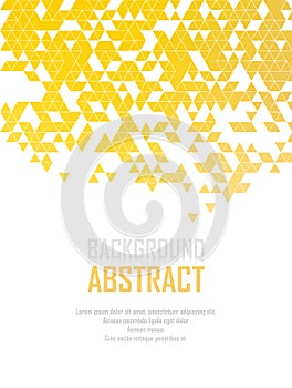 Vector Abstract retro geometric background. Template brochure design