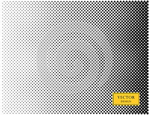 Vector abstract, retro halftone dots. Overlay element. Black dots, circles on a light isolated background.