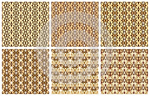 Vector abstract geometric elements backgrounds set