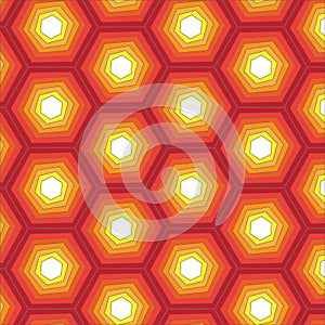 Vector Abstract Seamless Honeycomb Pattern