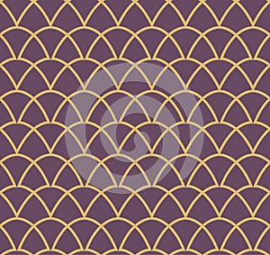 Vector Abstract Seamless Pattern. Art Deco Style Background. Geometric texture.