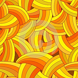 Vector abstract seamless pattern. Colorful yellow background